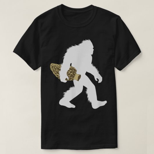 T-shirt Bigfoot Morel Mushroom Hunting Design (Design devant)
