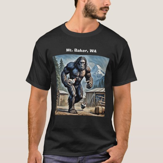 T-shirt Bigfoot Mount Baker, WA (Devant)