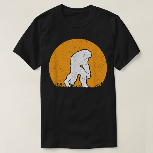 T-shirt Bigfoot Night Stroll! Cool Full Moon & Trees Sasqu (Design devant)