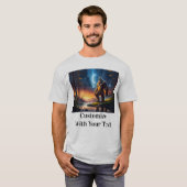 T-shirt Bigfoot Night Woods Moon (Devant entier)