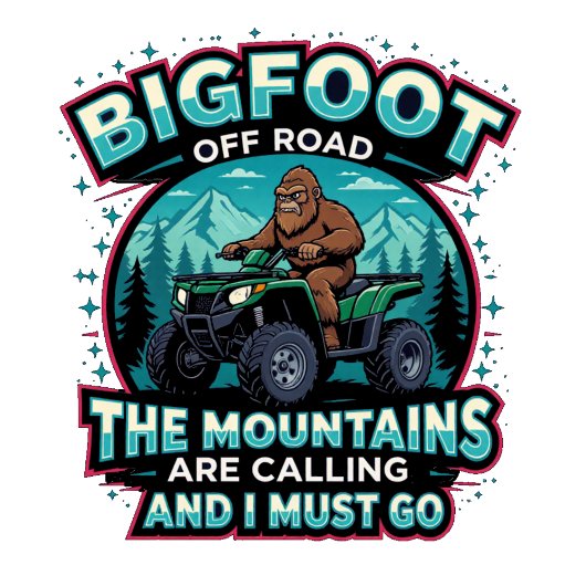 T-shirt Bigfoot Off Road The Mountains Are Calling
