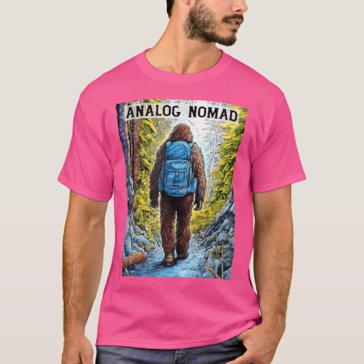 T-shirt Bigfoot Original Analog Nomad - Funny Randonnée Sa (Devant)