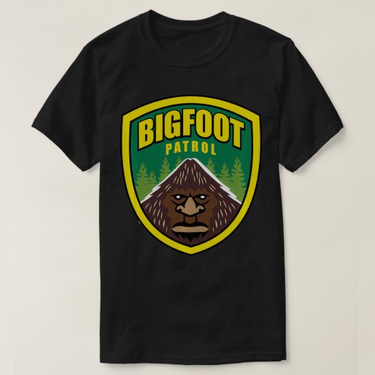 T-shirt Bigfoot, Patrol Sasquatch, Yeti, USFS, Drôle (Design devant)
