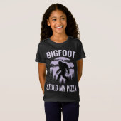 T-Shirt Bigfoot Pizza Forest Park Sasquatch Believe Camper (Devant entier)