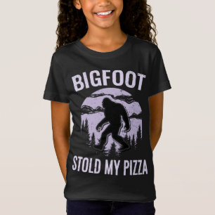 T-Shirt Bigfoot Pizza Forest Park Sasquatch Believe Camper