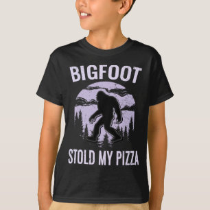 T-shirt Bigfoot Pizza Forest Park Sasquatch Believe Camper