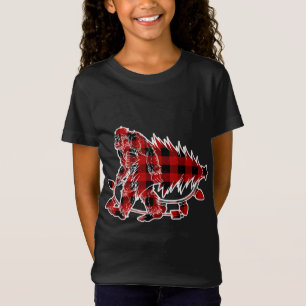 T-Shirt Bigfoot portant Noël Arbre Sasquatch Croyant