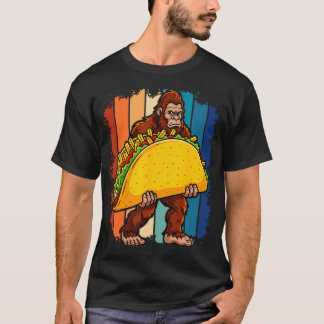 T-shirt Bigfoot portant un taco drôle de Cinco De Mayo pou