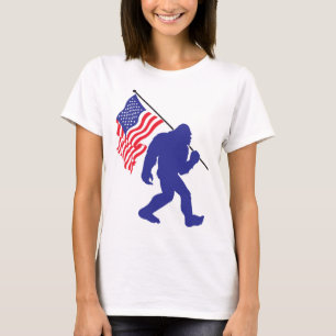 T-shirt Bigfoot porte le drapeau américain