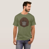 T-shirt Bigfoot Portrait 2 (Comme l'Homme) (Devant entier)