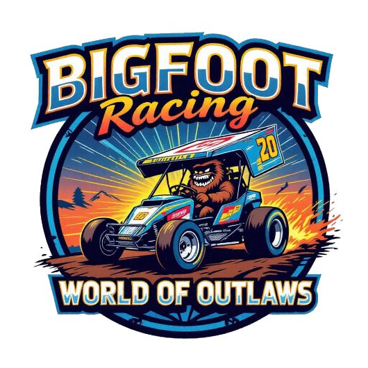 T-shirt Bigfoot Racing World Of Outlaws