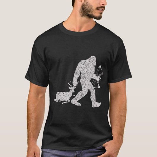 T-shirt Bigfoot Sacs Un Cerf Gros Pied Deer Chasse De Bow (Devant)