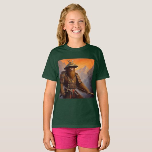 T-shirt Bigfoot Samurai (Devant entier)