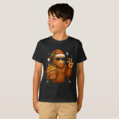 T-shirt Bigfoot Santa Basketball Christmas  (Devant entier)