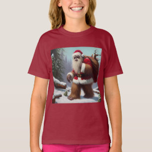 T-shirt Bigfoot Santa Claus