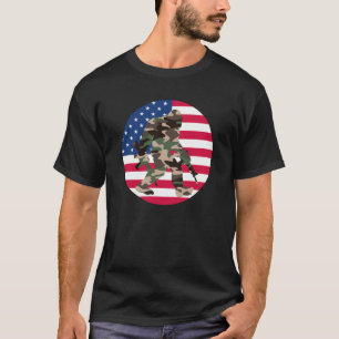 T-shirt Bigfoot Sasquatch Camo