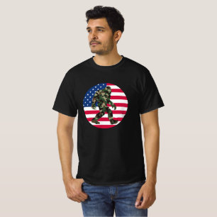 T-shirt Bigfoot Sasquatch Camo