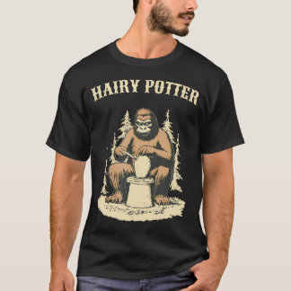 T-shirt Bigfoot Sasquatch Chevelu Potter Poterie Drôle Cér