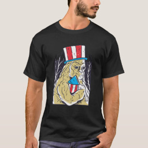 T-shirt Bigfoot Sasquatch Firecracker American USA Funny 4