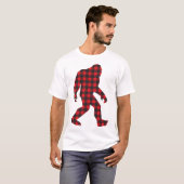 T-shirt Bigfoot Sasquatch Flannel (Devant entier)