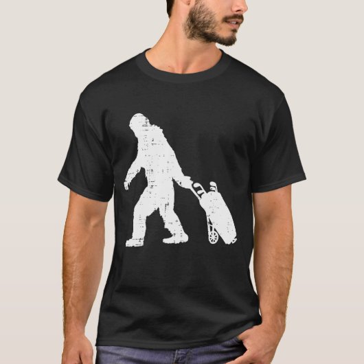 T-shirt Bigfoot Sasquatch Golf Clubs Funny Golfing Golfing (Devant)