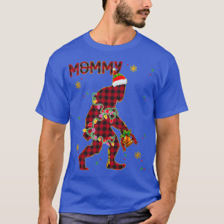 T-shirt Bigfoot Sasquatch Noël Maman Famille Correspondanc