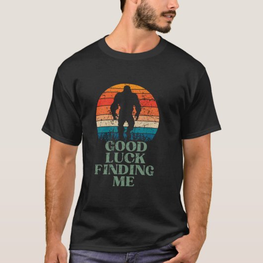 T-shirt Bigfoot Sasquatch Recherche Retro Hommes Vintages  (Devant)
