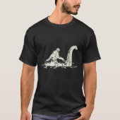 T-shirt Bigfoot Sasquatch Riding (Devant)