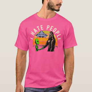 T-shirt Bigfoot Sasquatch Ufo Aliens Camping