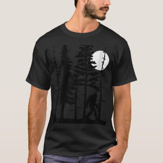T-shirt Bigfoot se cachant dans la forêt pour Sasquatch