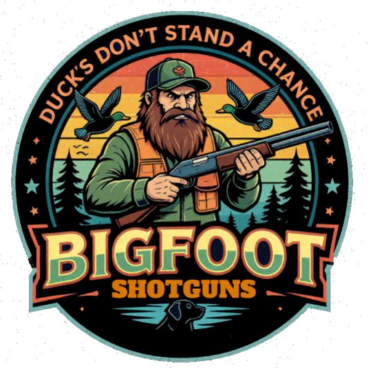 T-shirt Bigfoot Shotguns Duck's Don't Stand a Chance