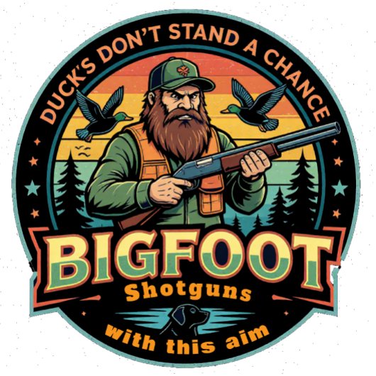 T-shirt Bigfoot Shotguns Duck's Don't Stand a Chance