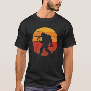 T-shirt Bigfoot Tenant Un Taco Drôle Sasquatch Retro Vint