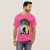 T-shirt Bigfoot Ufo Enlèvement Lumières Nord Croyant Gi (Devant entier)