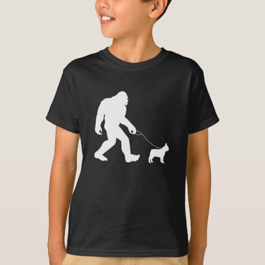 T-shirt Bigfoot Walking French Bulldog (Devant)