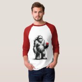 T-shirt Bigfoot With a Heart (Devant entier)