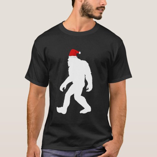 T-shirt Bigfoot Yeti Sasquatch Douille de Noël moche Teate (Devant)