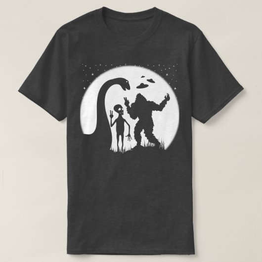 T-shirt Bigoot Nessie Drôle Et (Design devant)