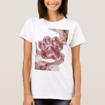 Bijou Argent Rose PINK JOAILLERIE PATTE 3D Texte A