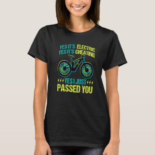 T-shirt Bike Retro Vélo MTB Cycling E Vélo Oui Je ne fais
