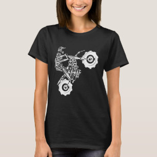 T-shirt Bike Rider. Chemise Motocross. Motocyclette
