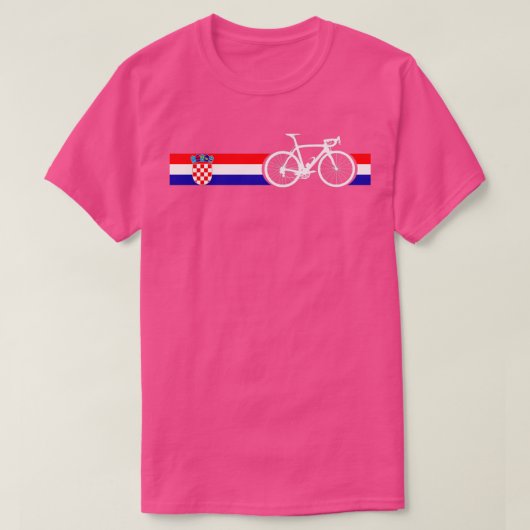 T-shirt Bike Stripes Croatie (Design devant)
