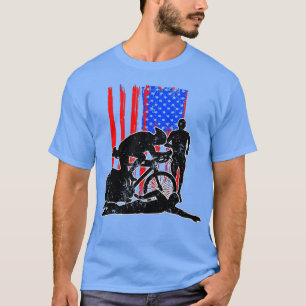 T-shirt Bike Swim Run Triathlon Hobby Sport Jeu Cadeau 1
