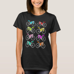 T-shirt Bikepacking Bike Motif coloré