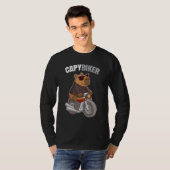 T-shirt Biker Capybara - Funny Capybiker (Devant entier)