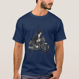 T-shirt Biker cat boy girl
