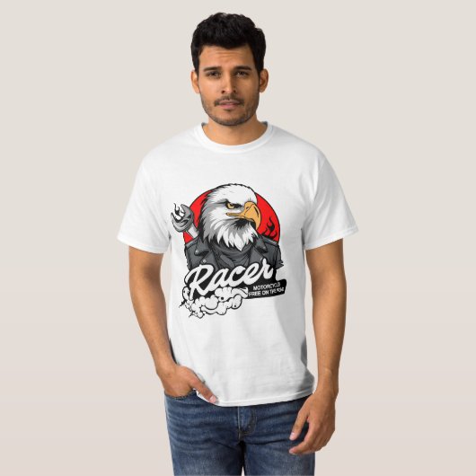 T-SHIRT BIKER EAGLE (Devant entier)