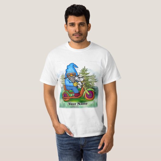 T-shirt Biker gnome (Devant entier)