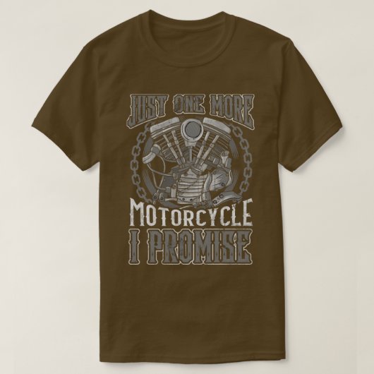 T-shirt Biker Juste Une Moto De Plus Je Promets (Design devant)