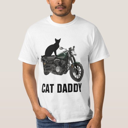 T-Shirt BIKER Papa CHAT (Devant)